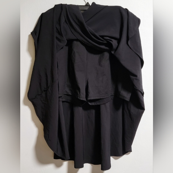 High Low Performance Dance Stage Whimsigoth Faux Wrap Skort Pockets Y2K Inspired - Picture 2 of 6